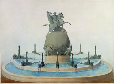 Proyecto para el monumento a la gloria de Napoleón, 1839 de Antoine Etex